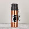Bouteille d'eau de sport isotherme en acier inoxydable 304 de grande capacité avec cordon - Tasse cadeau portable pour l'extérieur