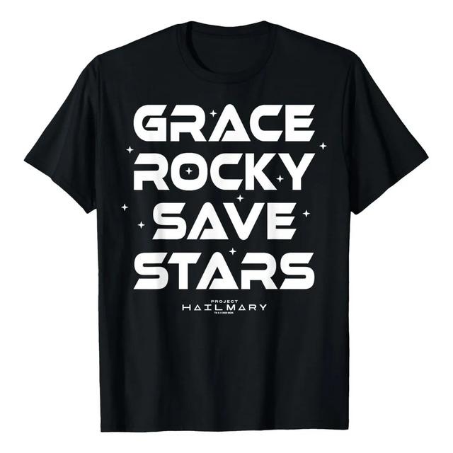 Camiseta Com Poster Project Hail Mary Grace Rocky Save Stars XXXL