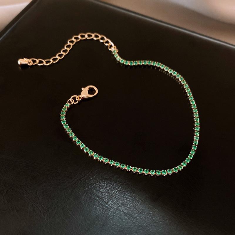 Zircon Flower Simple Niche Bracelet Light Luxury High Sense Fashion Versatile Bracelet Temperament Personalized Jewelry Women