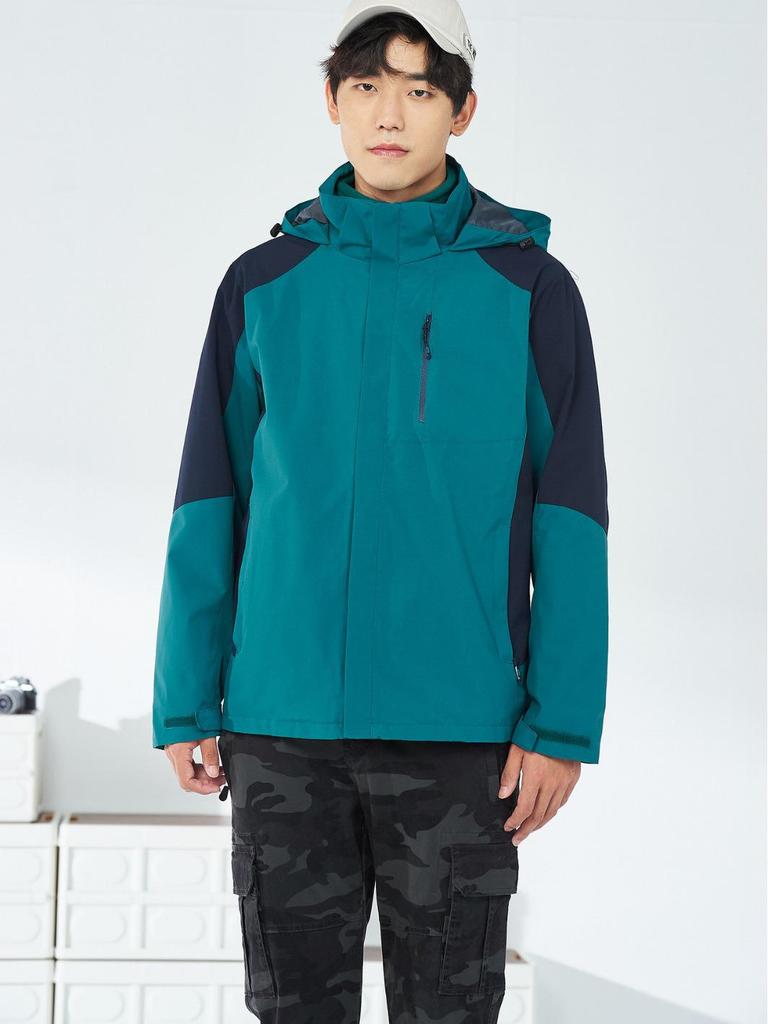 Detachable Unisex 3-in-1 Warm Workwear: Windproof, Wear-Resistant Two-Piece Outdoor Mountaineering Set