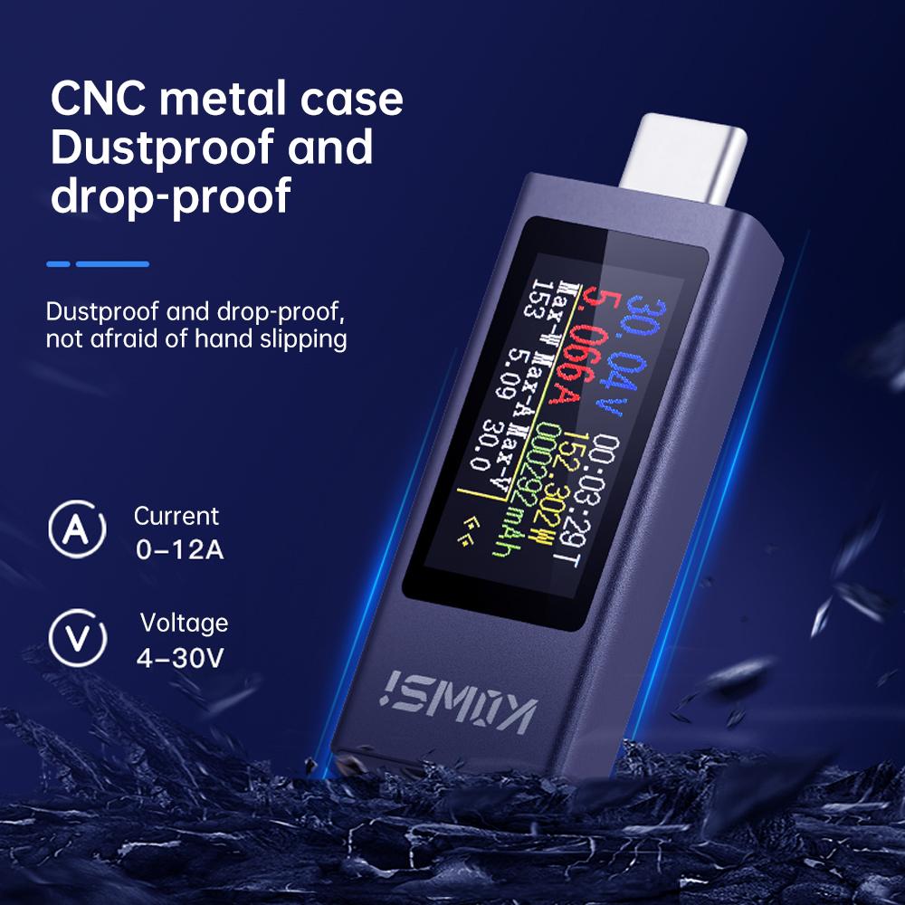 KWS-2301C KWS-2302C Multifunctional Digital Display DC Voltage Current Meter Power Meter Phone Charging Tester Type-C