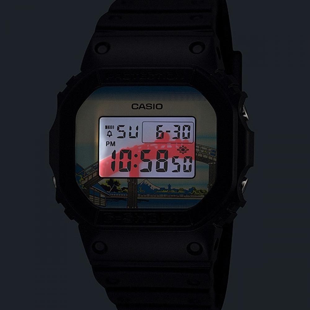 Casio G Shock  G Shock  Katsushika Hokusai  fukaGawa Mannen Hashita  desiGn Dw 5600khfm25 1jr