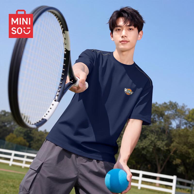 MINISO Men s Quick-Dry American Casual Loose Fit T-Shirt 3XL
