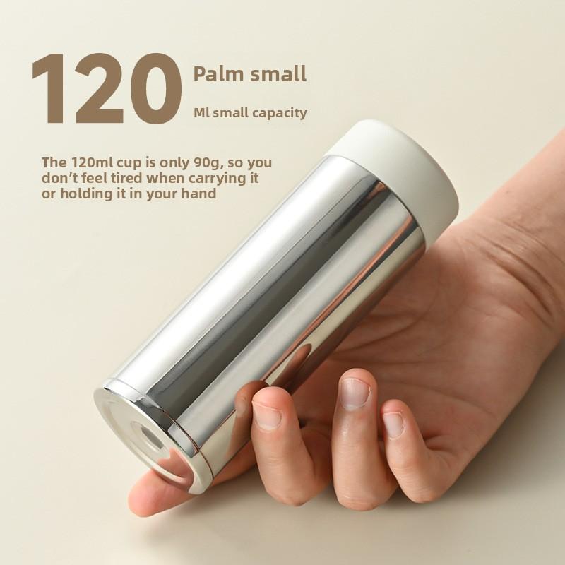 120ml Small Capacity 316 Stainless Steel Portable Vacuum Thermal Insulation Tumbler Thermos Cup Pocket Cup Small Water Bottle