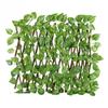 Panneau de clôture rétractable Treillis extensible Écran d'intimité Plante artificielle Jardin