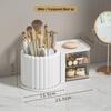 Rotating Light Luxury Skincare Organizer with Pen Holder