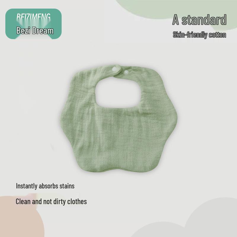 4-Layer Pure Cotton Gauze Baby Drool Bib