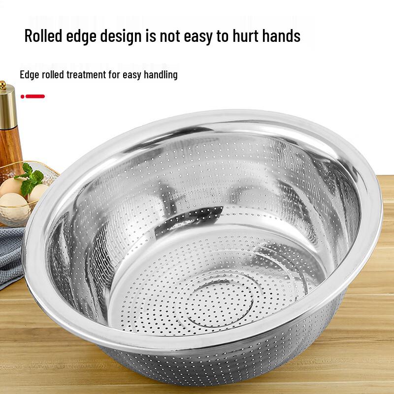 Stainless Steel Rice Washing & Draining Basin Set
