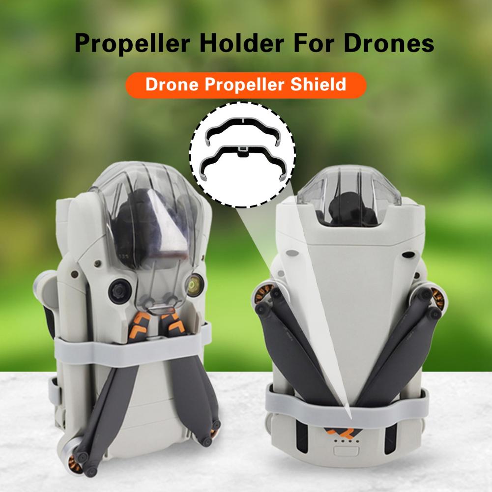 2Pcs Propeller Blade Holder for DJI Mini 3 PRO Protective Blade Guard Plastic Fixing Strap Folding Drone Propeller Stabilizer