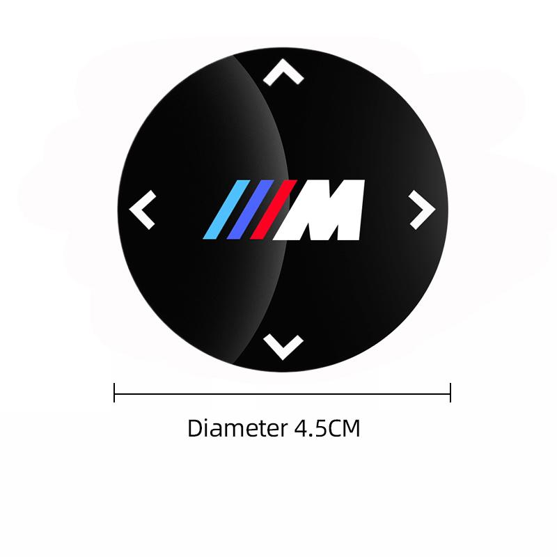 45/48mm Car Multimedia Knob Sticker Anti Scratch Cover For BMW 1 2 3 4 5 7 Series X1 X2 X3 X5 X4 X6 X7 F25 F26 G06 G05 E46 E90