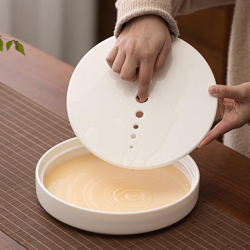 Chinese White Xishi Pot Ceramic Tea Set