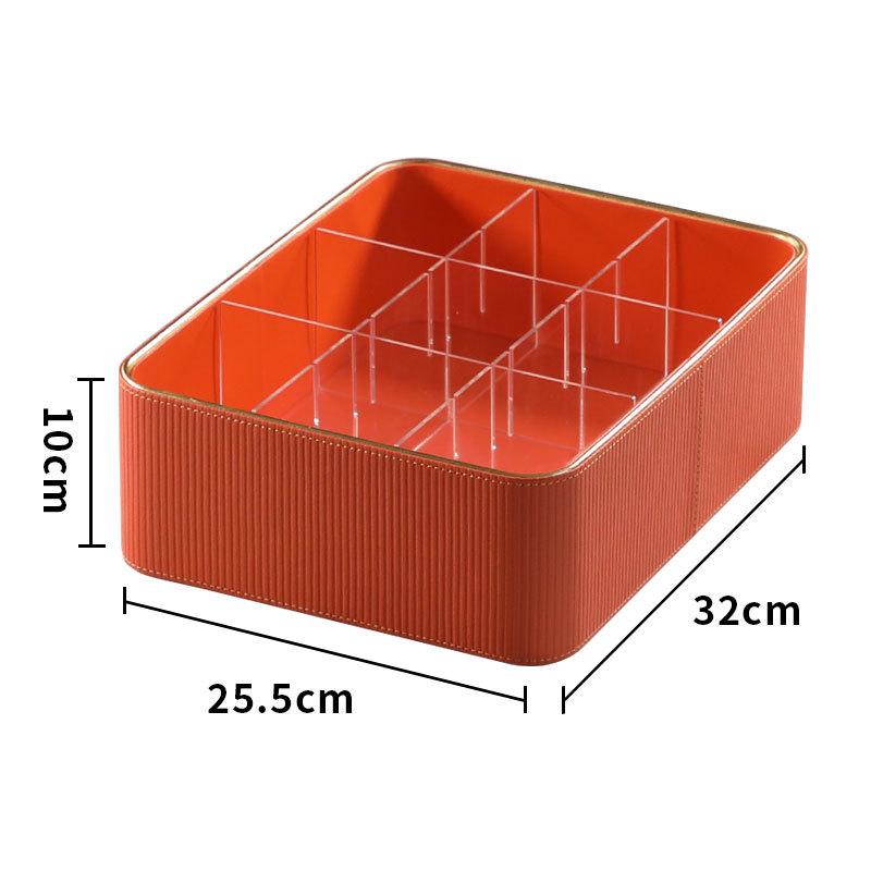 Storage Box Large Capacity Socks Shorts Divided Sorting Artifact 3-in-1 Storage Box