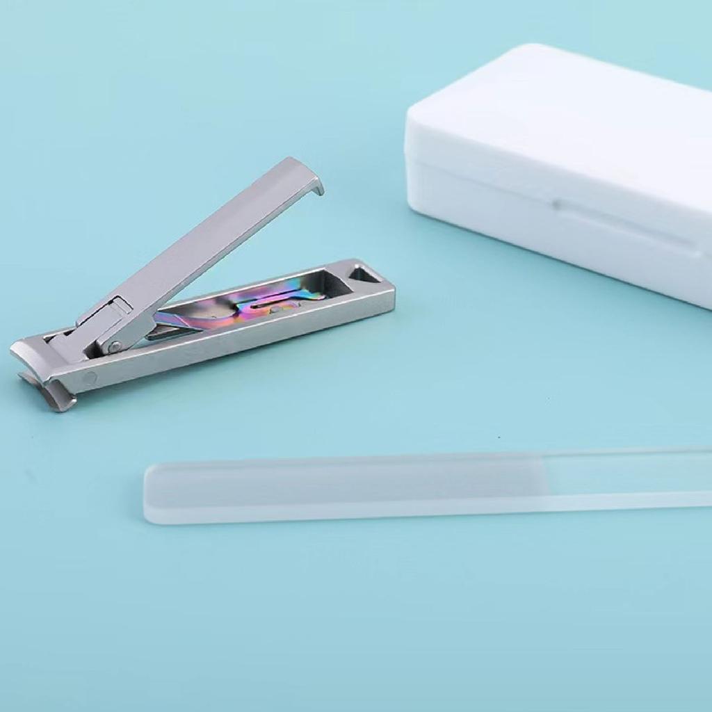 Foldable Nail Clippers Stainless Steel Portable Ultra Thin Pocket Fingernail Trimmer Manicure Tools for Home Travel