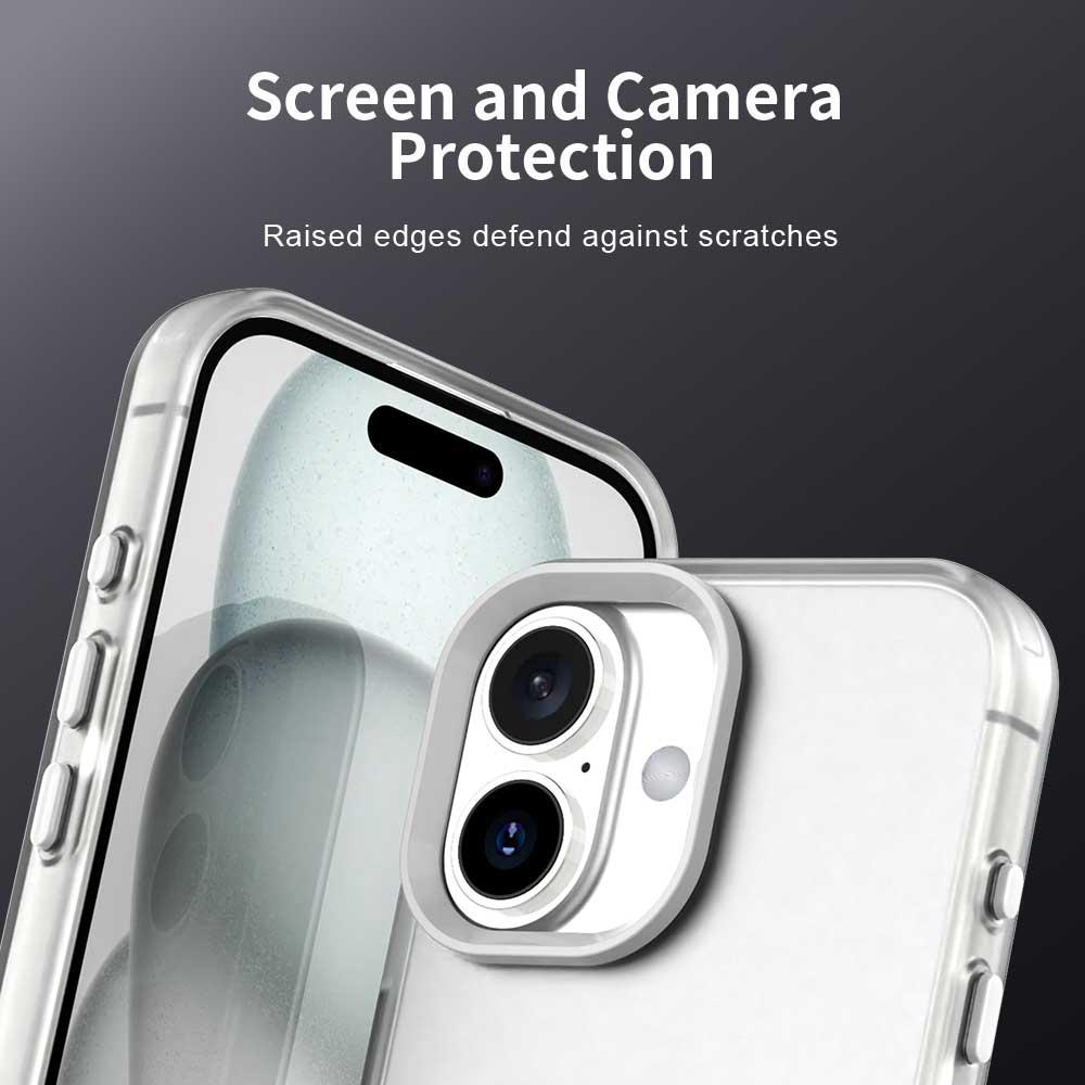 For iPhone 17 Case PC+TPU+PET Matte Anti-Drop Phone Back Cover