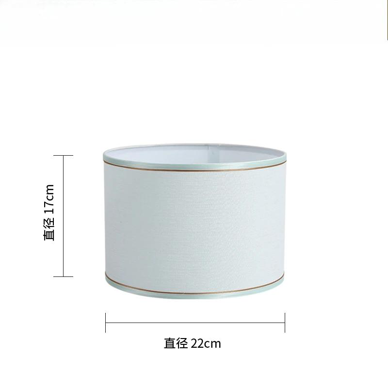 Nordic Cloth Metal Lamp Shade Home Decoration E27 Linen Fabric Metal Desk Lamp Cloth Lampshade 14/22/25cm Height