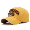 New Unisex Washed Distressed 'CAPRICORN' Alphabet 3D Embroidery Soft Top Baseball Cap Fashion Men Women Outdoor Casual Sport Cap