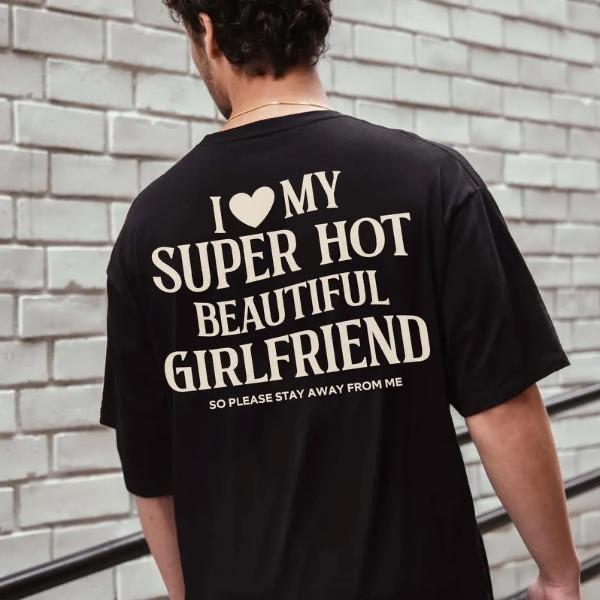 I Love My Girlfriend Shirt, Funny Boyfriend Gift, I Heart My Girlfriend Shirts, S