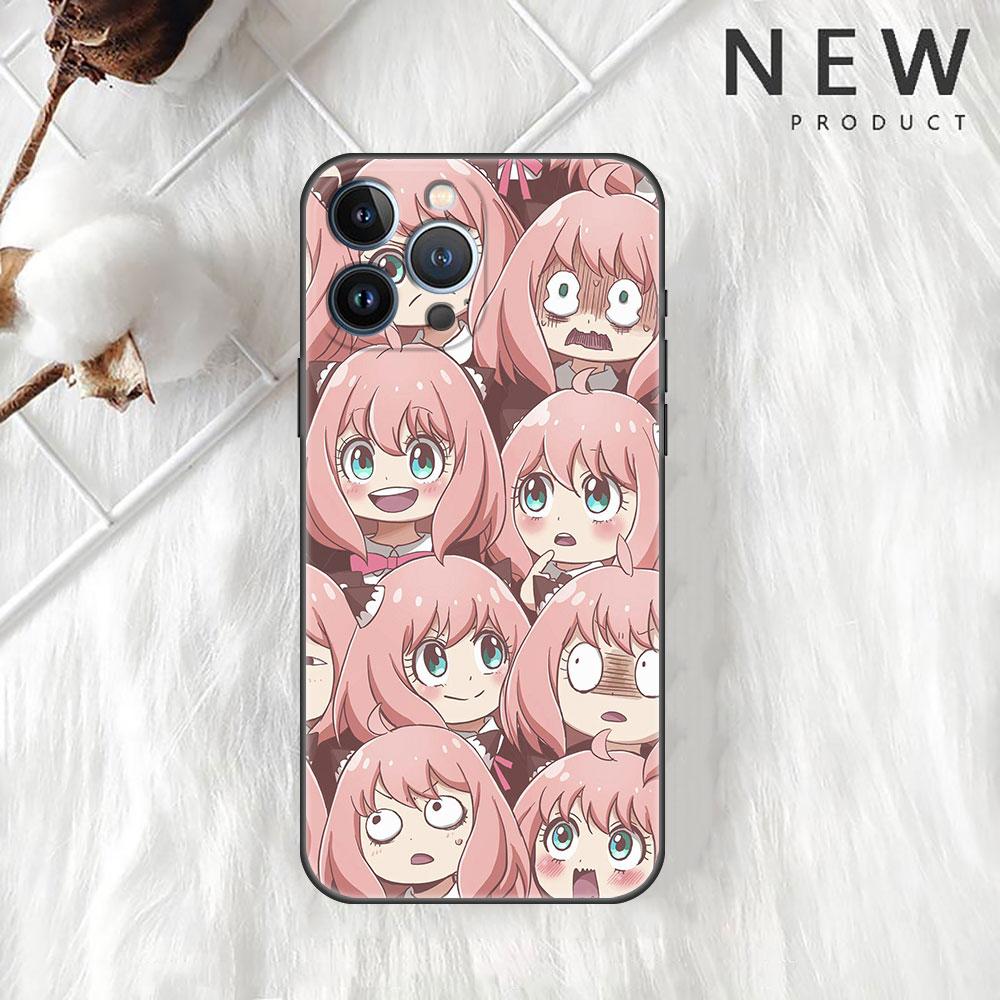 Spy Family Cartoon Case For iPhone 13 11 12 Pro Max 7 + XR 8 X 6 6S Plus XS 5 5S SE 2022 13Pro Capa Soft Phone Cover Funda