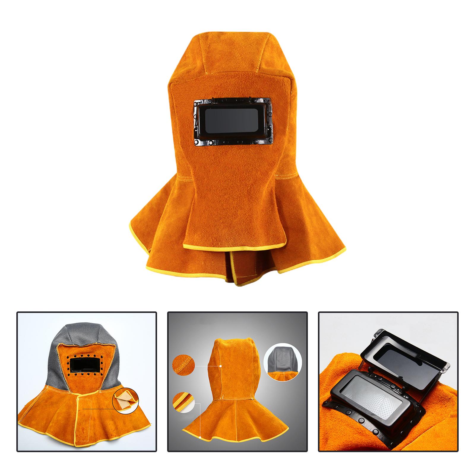 Cowhide Leather Welder Welding Sweat Absorption Full Breathable Eye and