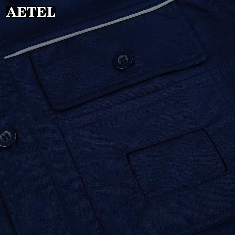 AETEL Men's Anti-static Cotton Long-Sleeve Work Uniform Set