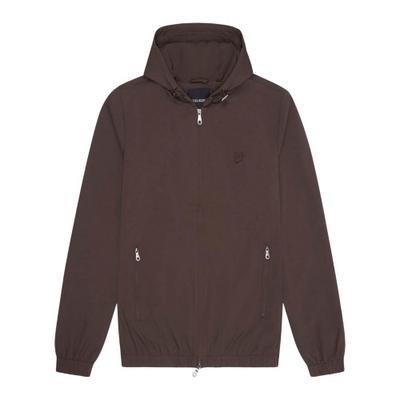 Mens Tonal Eagle Hooded Bomber Jacket