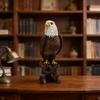 Bald Eagle Resin Statue - American Luxury Decor for Living Room, Entryway, or Garden