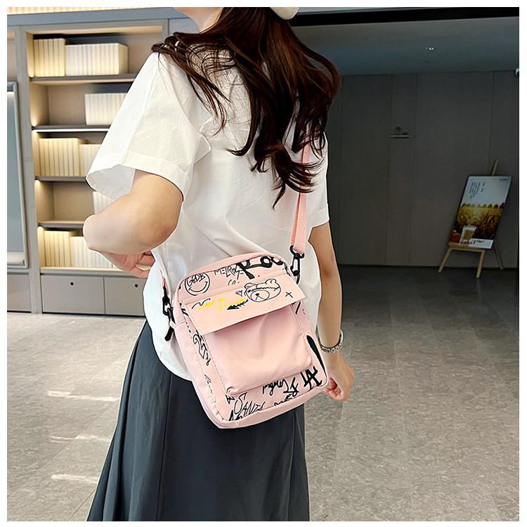 Crafty Small Crossbody Bag With Nylon Material For Daily Casual Use
