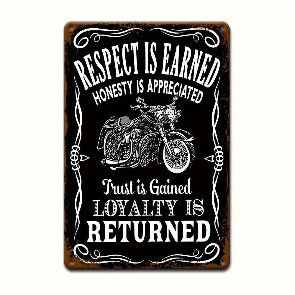 Vintage Retro Motorcycle Tin Sign Metal Wall Art Decor for Home Garage Man Cave Bar Cafe 20x30cm