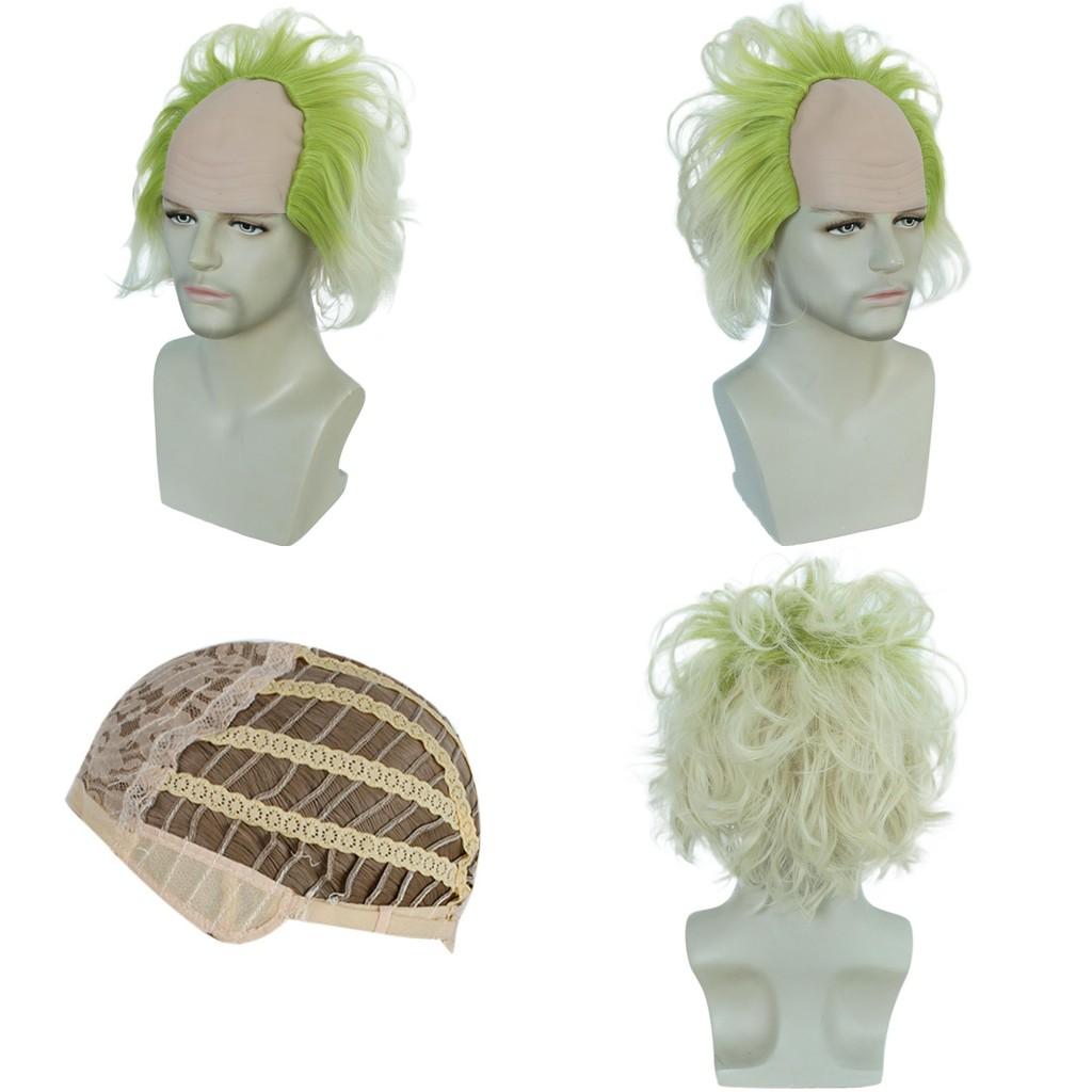 Beetle Juice Clown Wig High Temperature Silk Anime Cosplay Synthetic Hair