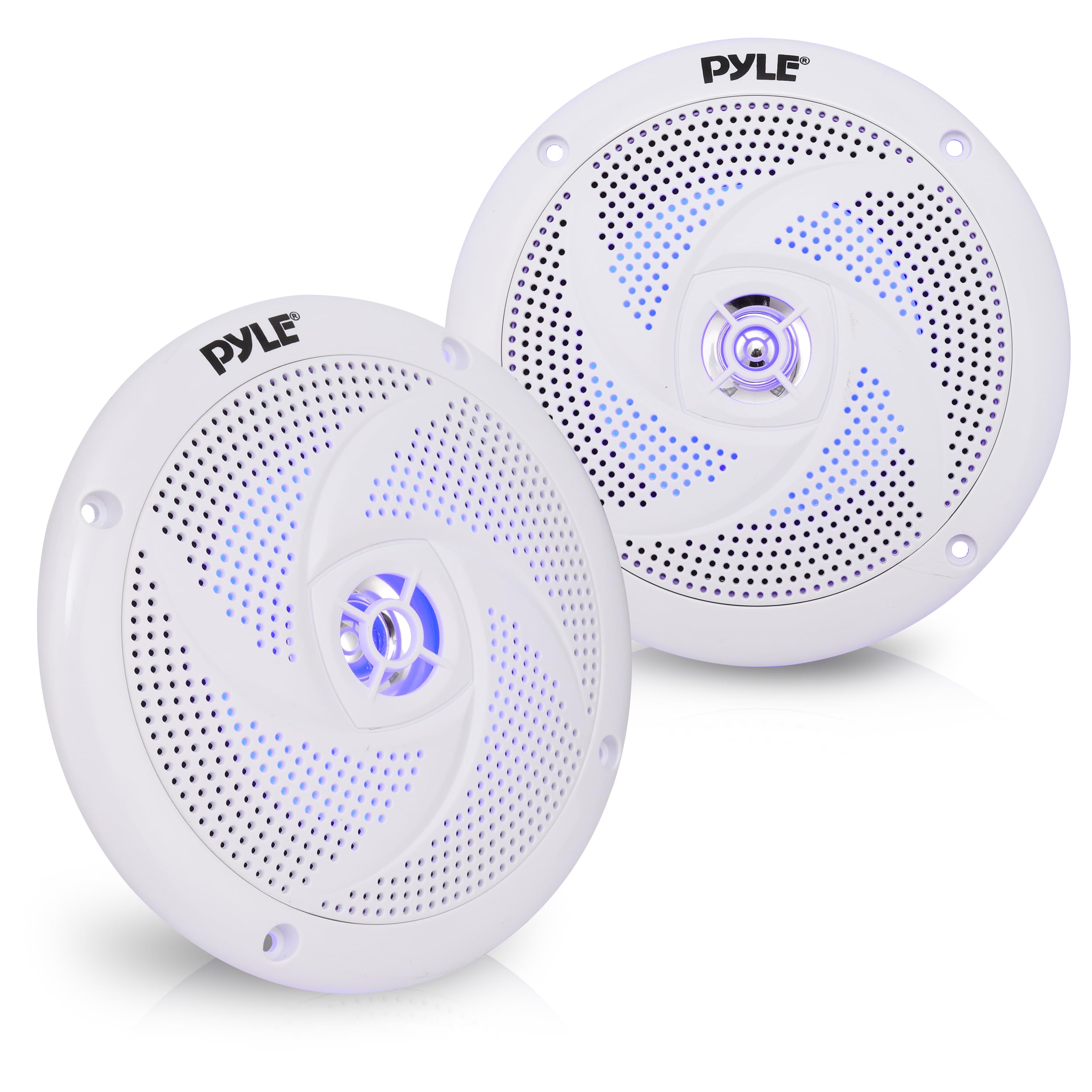 

Fully Waterproof Car Speakers of Marine Speakers Output Rated Output Frequency 80 Hz 18 4 Slim Blue LED Double Easy Installation with Included