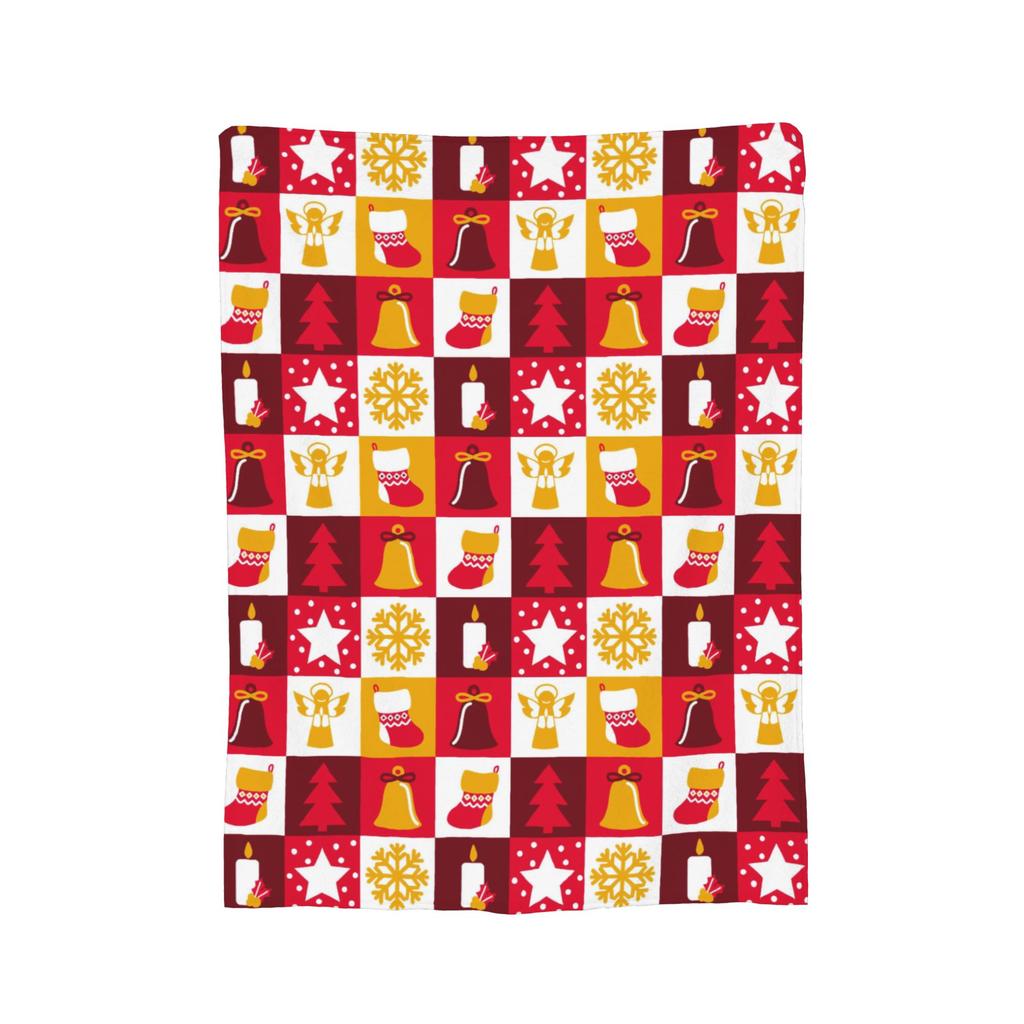Christmas Cats Blankets Fleece  Winter  Multi-function Lightweight Throw Blankets for Bedding Car Rug Piece