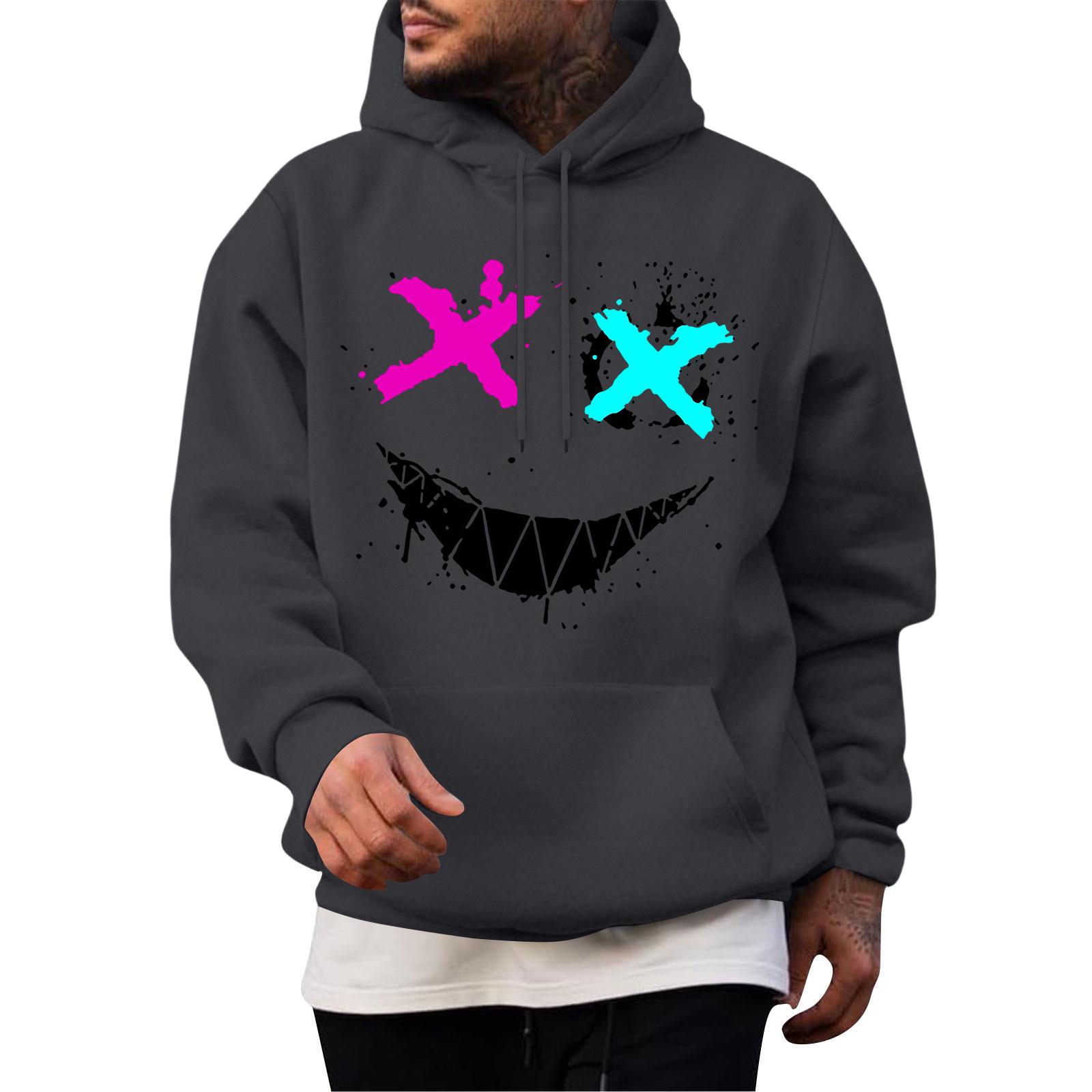 

Мужская повседневная толстовка модная толстовка с капюшоном для отдыха топы подростковая уличная мода рубашка с длинным рукавом теплая XXXL