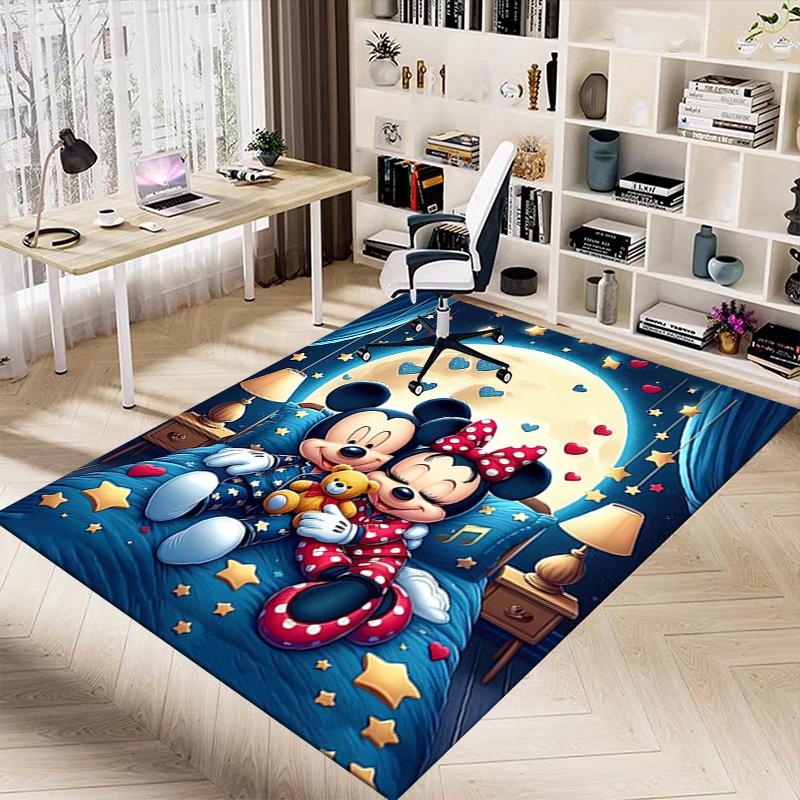 Nighttime Romance Stars Carpet For Playroom Bedroom Living Room Sofa Home Decorkids Game Area Rug Nonslip Floor Mat