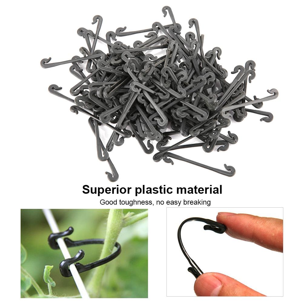 100Pcs Grape Grafting Clips Garden Plant Vegetable Vine Fixing Clamp Black