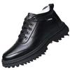 Leather Cotton Shoes Men's Winter Men's Velvet Warm Cotton Leather Shoes Casual Dad Shoes Thickened Middle-aged and Elderly Winter Shoes