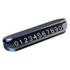 1Pc Car Temporary Parking Number Plate Hidden Car Phone Plate Car Metal Parking Card Ornament Gift