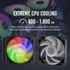 Dracaena AIO CPU Color Control 360m Quiet ARGB PWM Fan Under Compatible with AMD LGA High Flow Black Cooler, Remote, Radiator, 27DBA, AM5/AM4-Intel