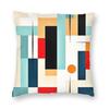 MidCentury Modern Geometric Retro Pillowcase Polyester Linen Velvet Creative Zip Decorative Pillow Case Car Cushion Cover x
