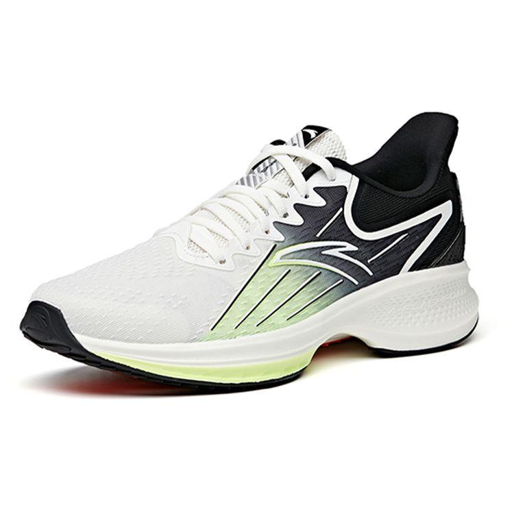 Anta Running Shoes 1st Generation Comfortable Shock Absorption Non-Slip Wear-Resistant Breathable Low-Top Men sneaker White Black Green 112125585-9
