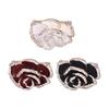 Brooch Pin Camellia Shape Elegant Exquisite Rhinestone Embellished Brooch for Women Clothes Silk Sca