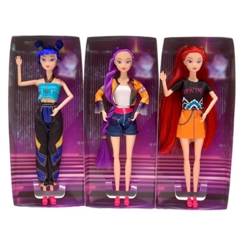 NEW Doll Toys Kpop Demon Hunters Action Figure Toy Rumi Mira Zoey Beautiful Princess Baby Girl Dolls Plastic DIY Toy for Girls