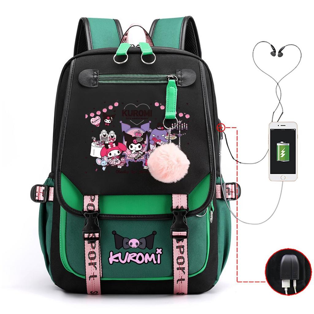 Universal Schoolbag Animation Cartoon Popularity Peripheral Printing Student Casual Backpack Multi-Function With Usb