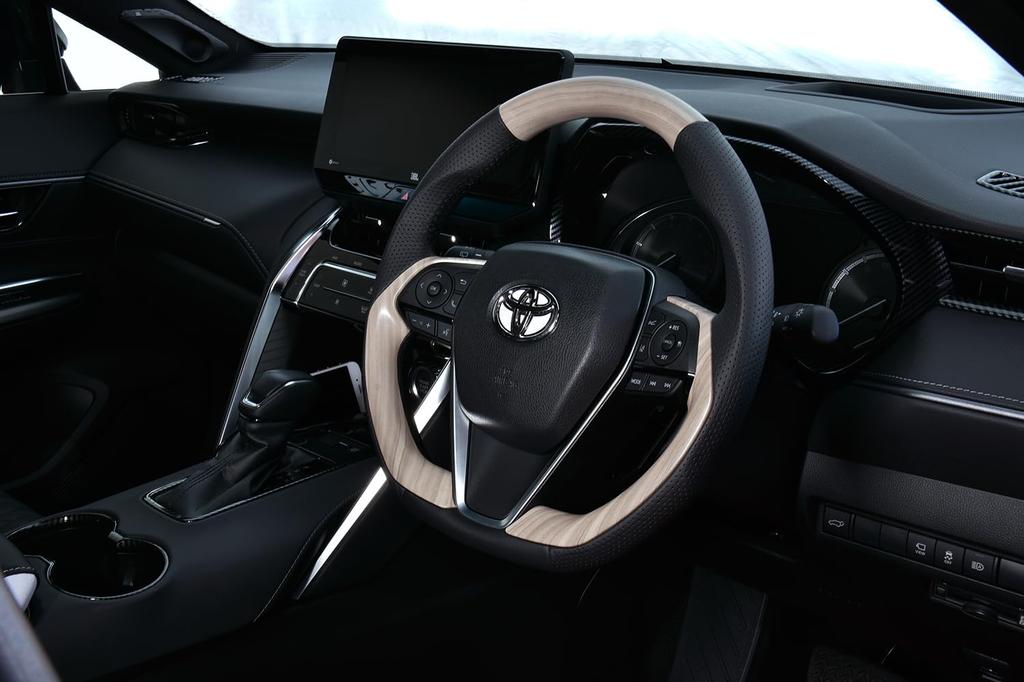 LANBO Original Steering Wheel Type II White Wood [Harrier MXUA/AXUH80/85]