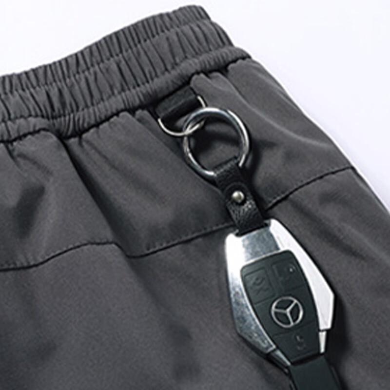 PLAYBOY Men's Lamb Velvet Lined Warm Straight-Leg Trousers