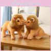 Realistic Plush Lion Toy Doll With Pp Cotton Filling For Kids Gift Home Decor