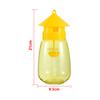 4-Holes Fruit Fly Trap Bottle Garden Orchard Greenhouse Cucumber Fruit Flies Needle Bee Drosophila Round- Shape Yellow Trap 1Pc