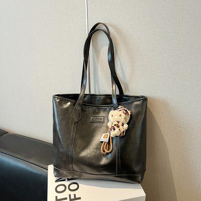 Large-capacity Tote Bag Women's New Fashionable and Simple Casual Shoulder Bag for Work Commuting Texture Big Bag