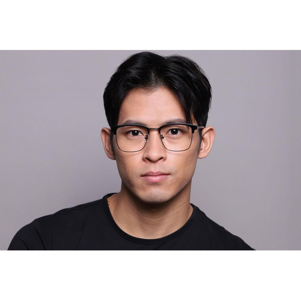 Full Rim Browline Black Smartbuy Collection Hadriane 71005 C1 Fashion Unisex Eyeglasses