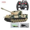 2.4G Rc Tank 4Ch Remote Control Crawler Tank Shoot Electronic Vehicle Radio Controlled War Tiger M1 Leopard Toys For Boys Gifts