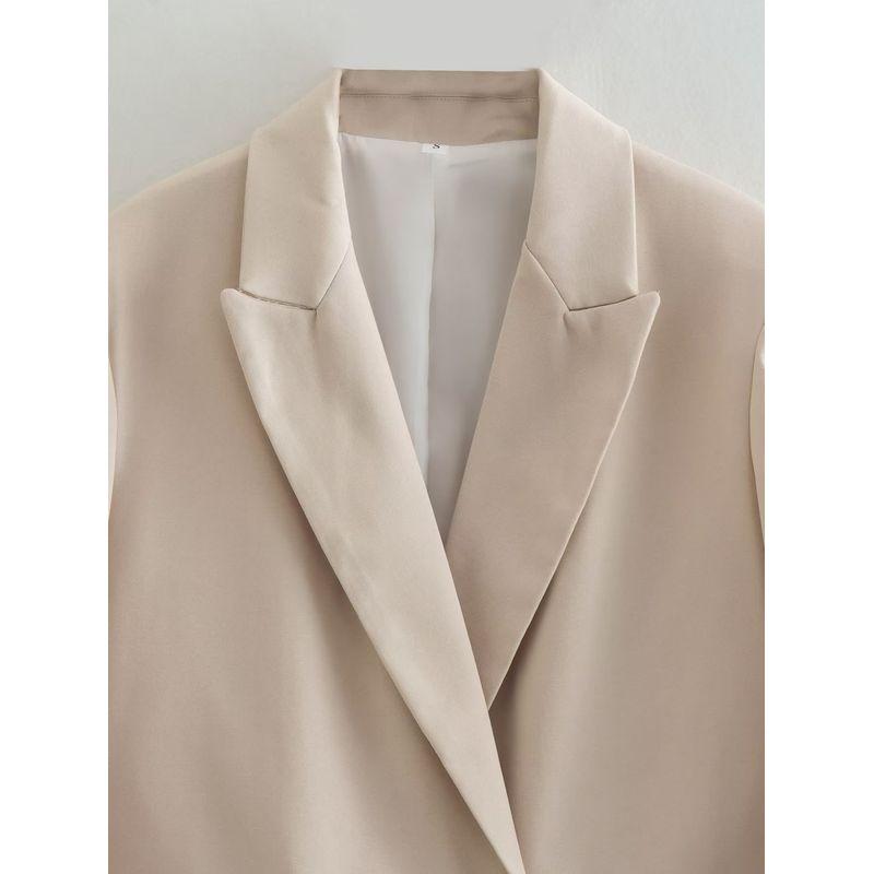 Kaslead Loose Casual Double Breasted Suit Outwear